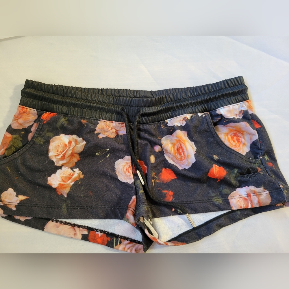 Floral Adidas shorts